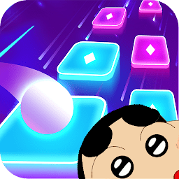 蜡笔小新节奏弹球小游戏(Crayon Shin-Chan Tiles Hop)