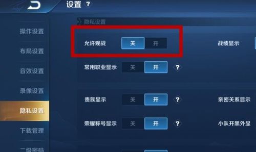 王者荣耀怎么设置不让陌生人看自己信息