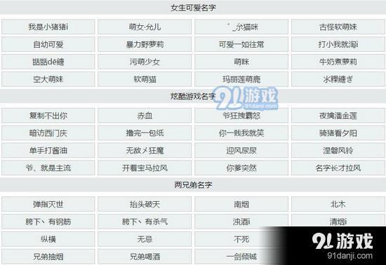 王者荣耀好听的名字不重复