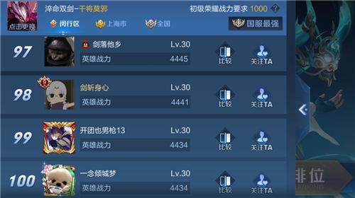 王者荣耀其他地区战力怎么看