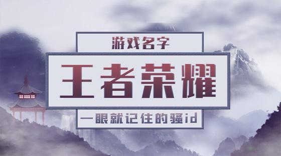 王者荣耀id两个字高冷有哪些?