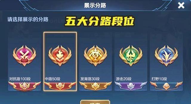 王者荣耀分路段位显示在哪里?