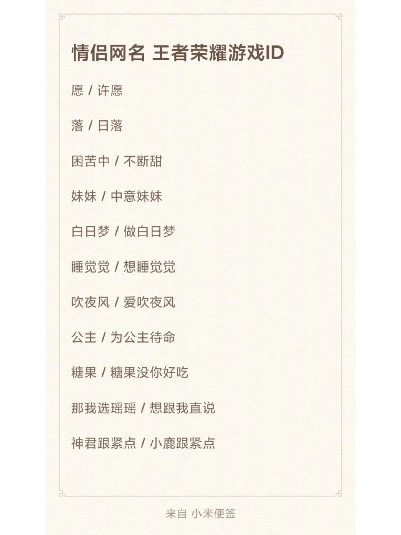 王者沙雕的名字不超过六个字吗，王者沙雕id名一对