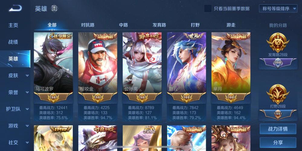 王者荣耀英雄战力查看技巧大揭秘:四步让你轻松查看英雄战力!
