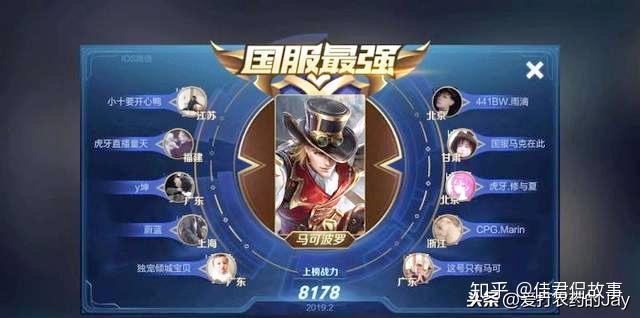 王者荣耀国服最强英雄从哪里看