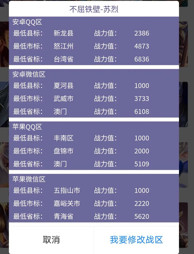 王者荣耀苹果区怎么改荣耀战区