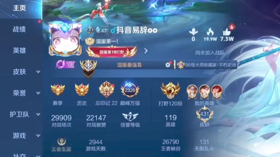 王者荣耀怎么查战绩